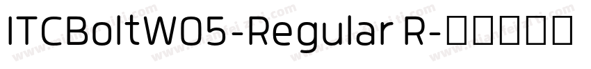 ITCBoltW05-Regular R字体转换